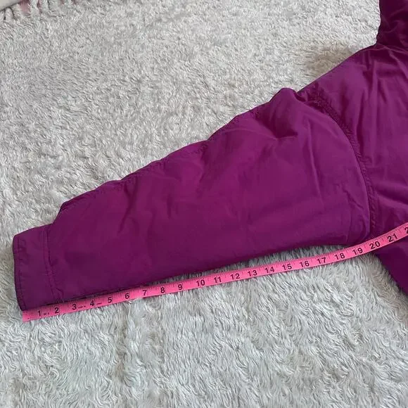 Vintage 90s Eddie Bauer Goose Down Ski Puffer Winter Parka Jacket Retro Pink - Picture 6 of 14